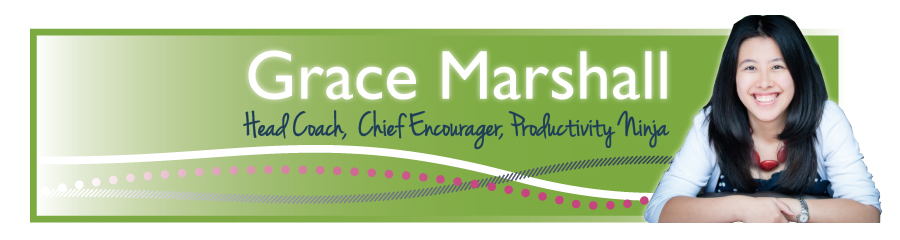 Grace Marshall website header